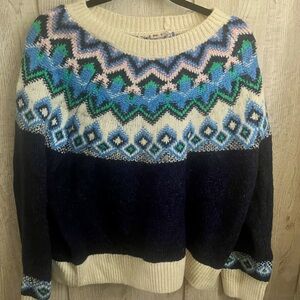 NWT Old Navy blue patterned pullover sweater size large